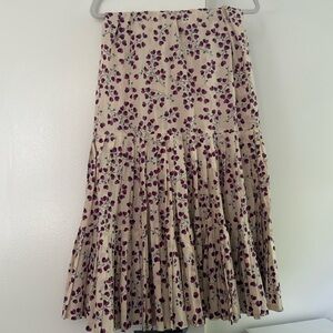 Les Prairies de Paris full length floral skirt
